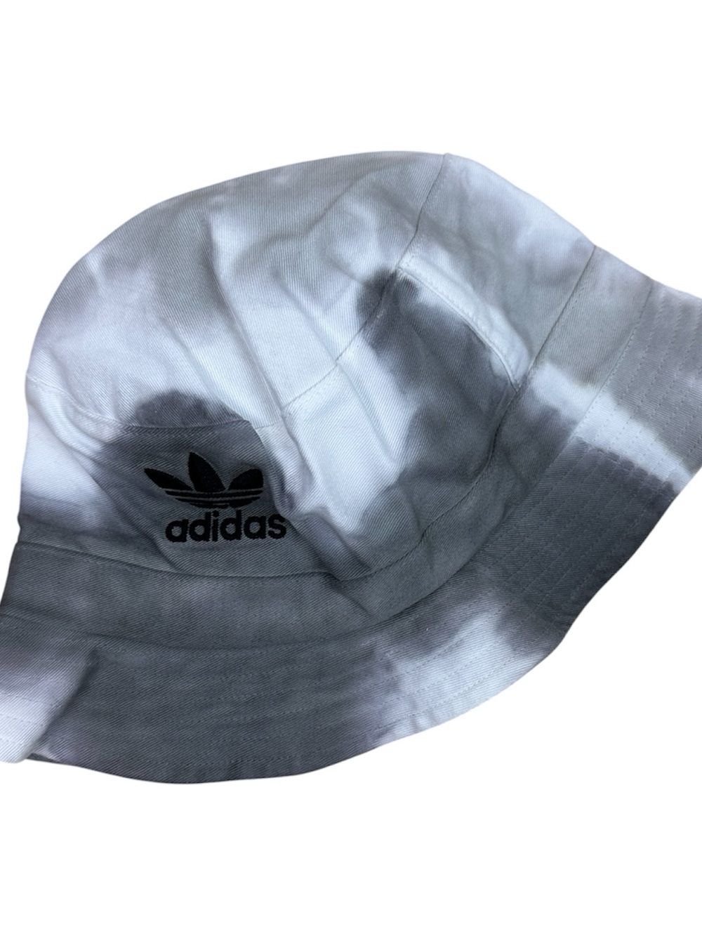 adidas Kids Gray & White Tie-Dye Bucket Hat